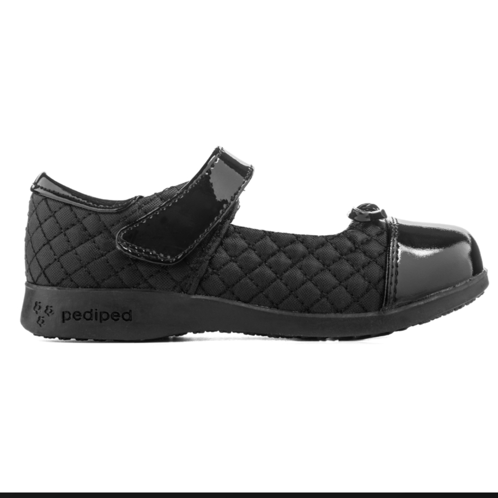 PEDIPED | Little Girl's Naomi Dress School Shoes w/Flex Fit System, EU 20, Black - Picture 11 of 15